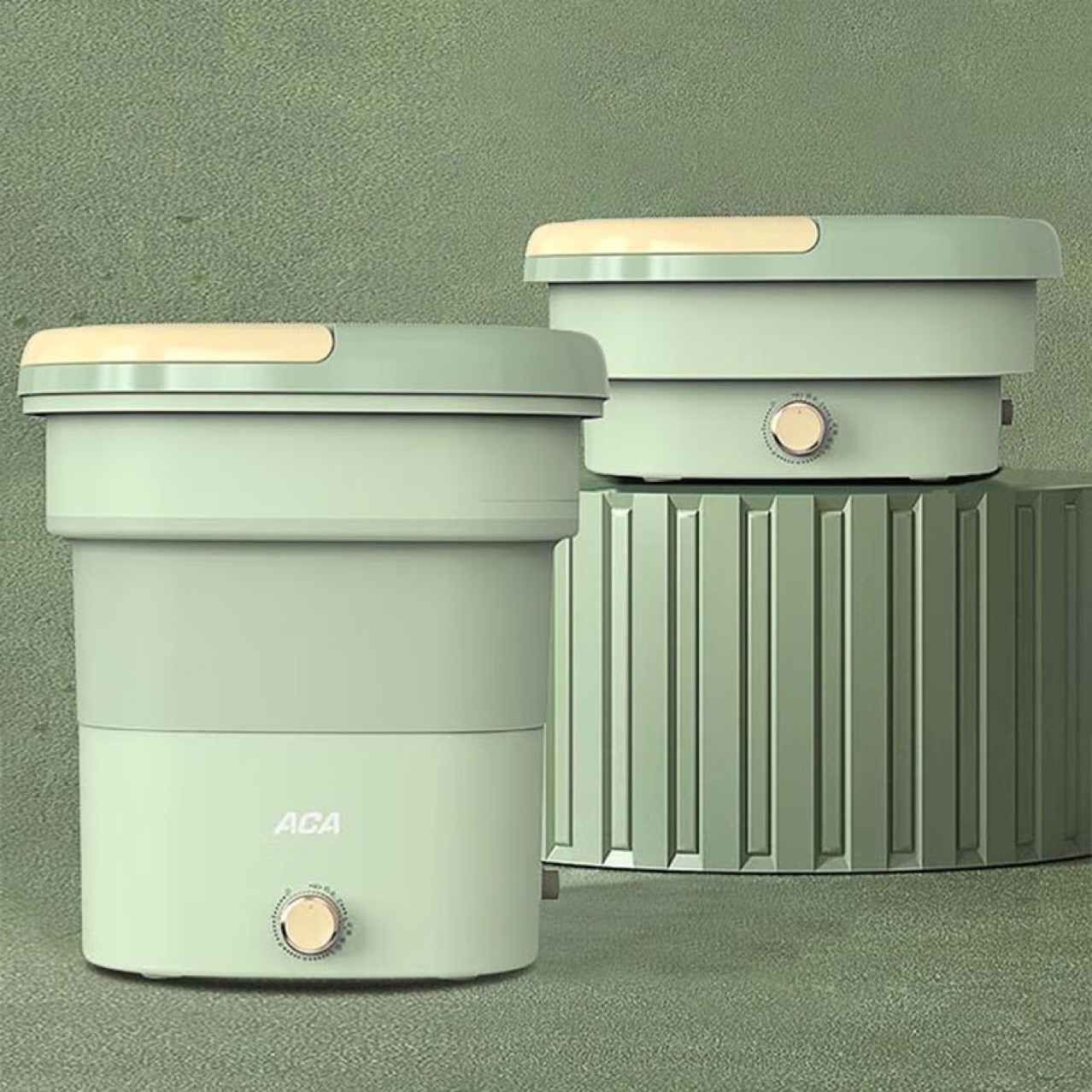 北美電器aca 便攜小型易收納折疊洗衣機 aly-h08xy01j 內衣清洗-阿里
